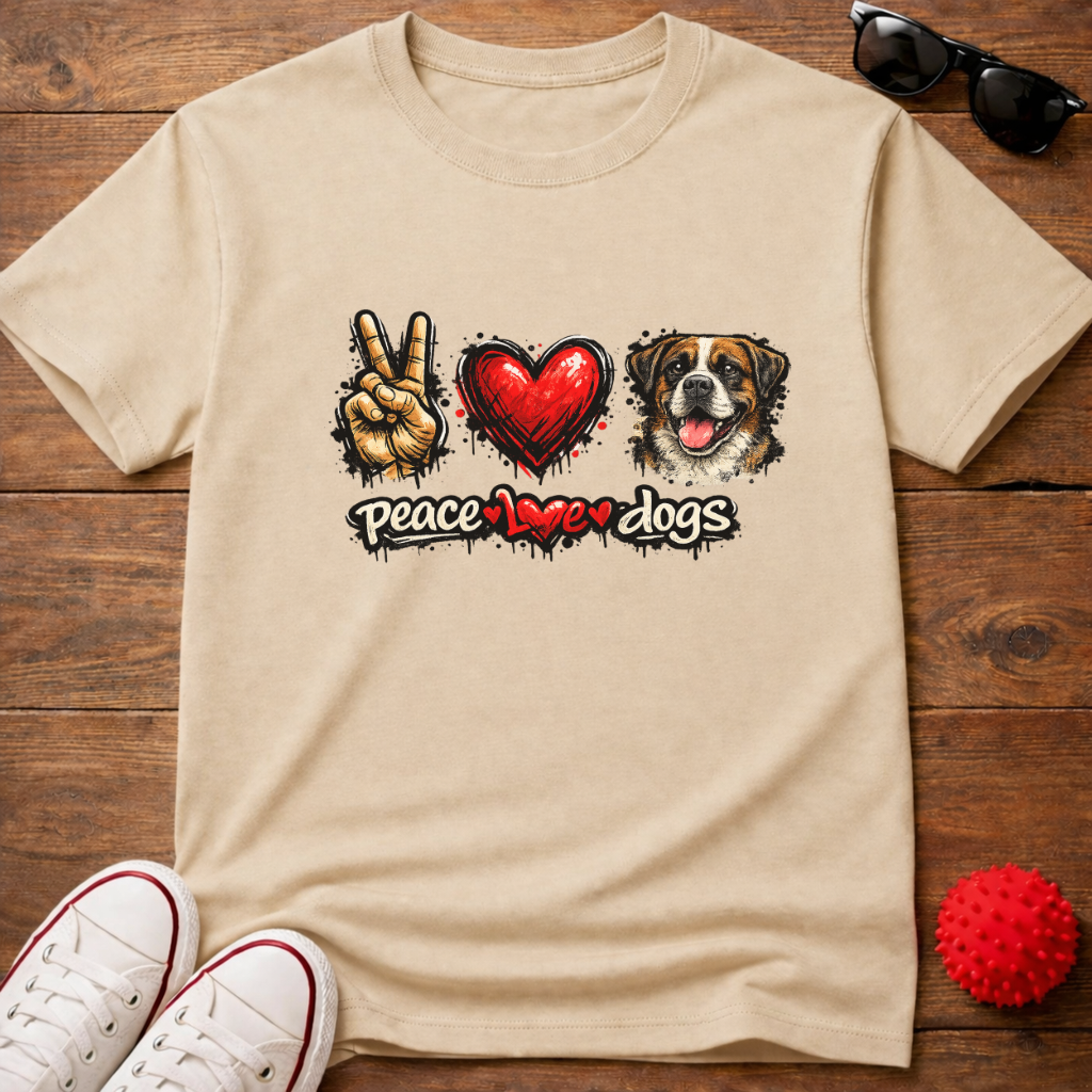 Peace Love Boxer Tee