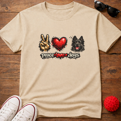 Peace Love GSD Tee