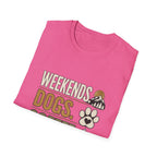 Weekends Dogs Coffee Tee