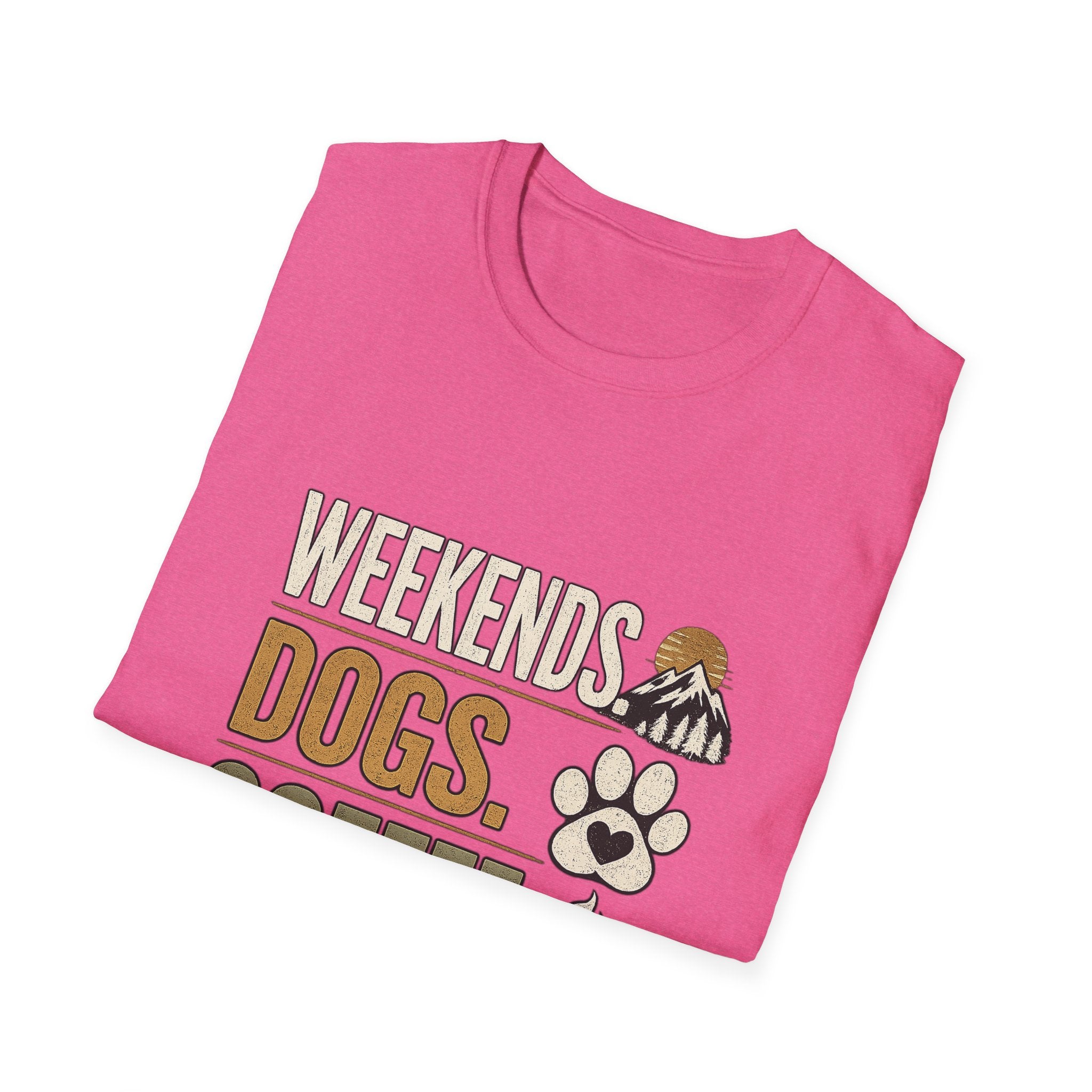 Weekends Dogs Coffee Tee