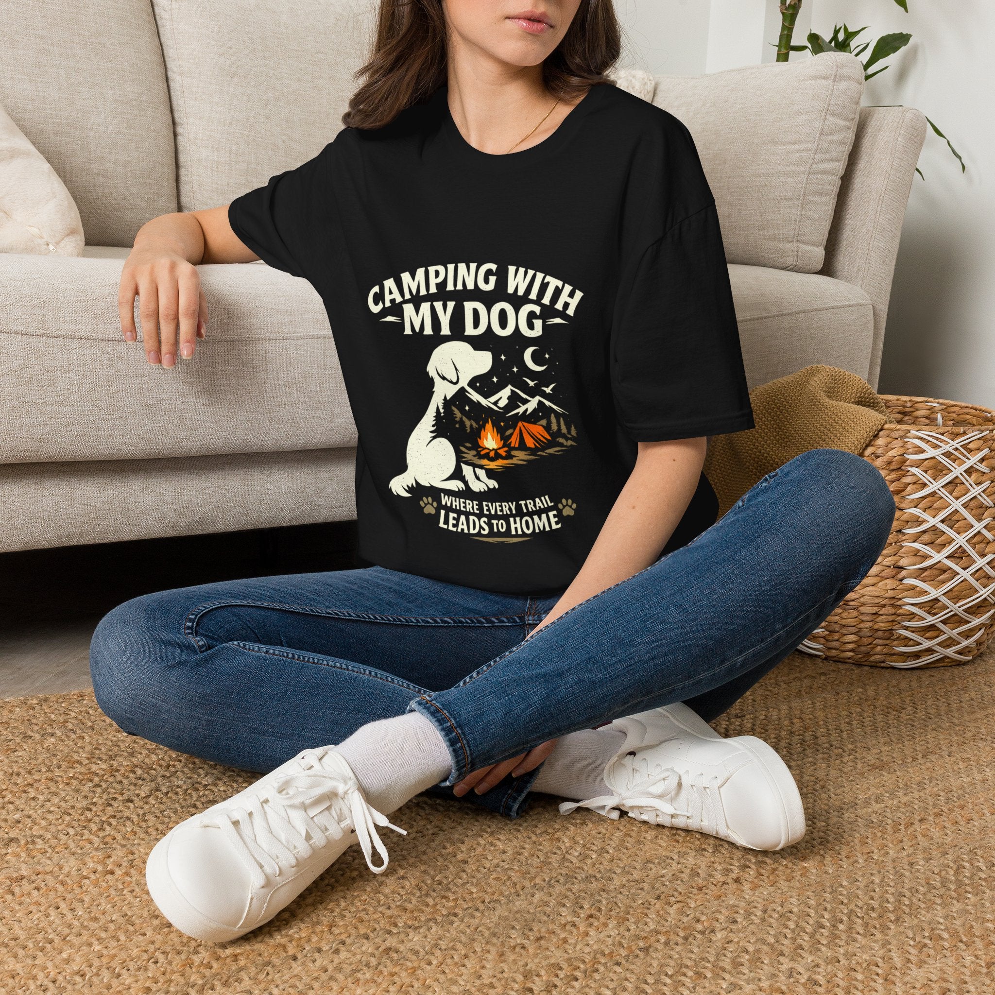 Camping With My Dog Tee