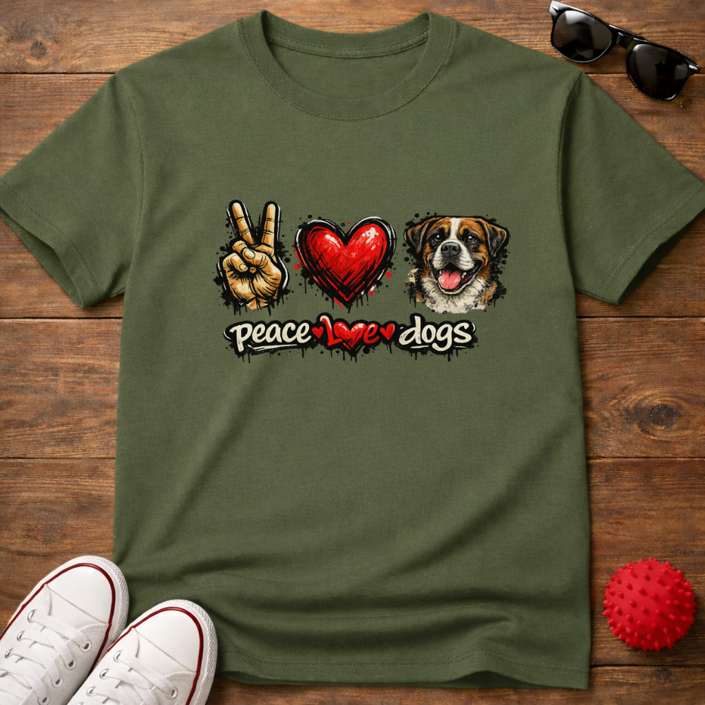Peace Love Boxer Tee
