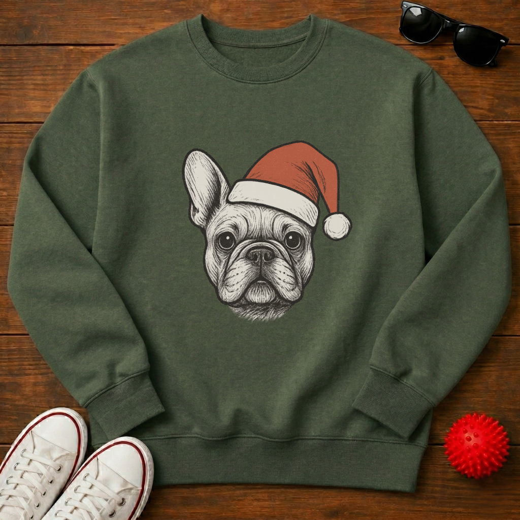 Frenchie Santa Sweatshirt