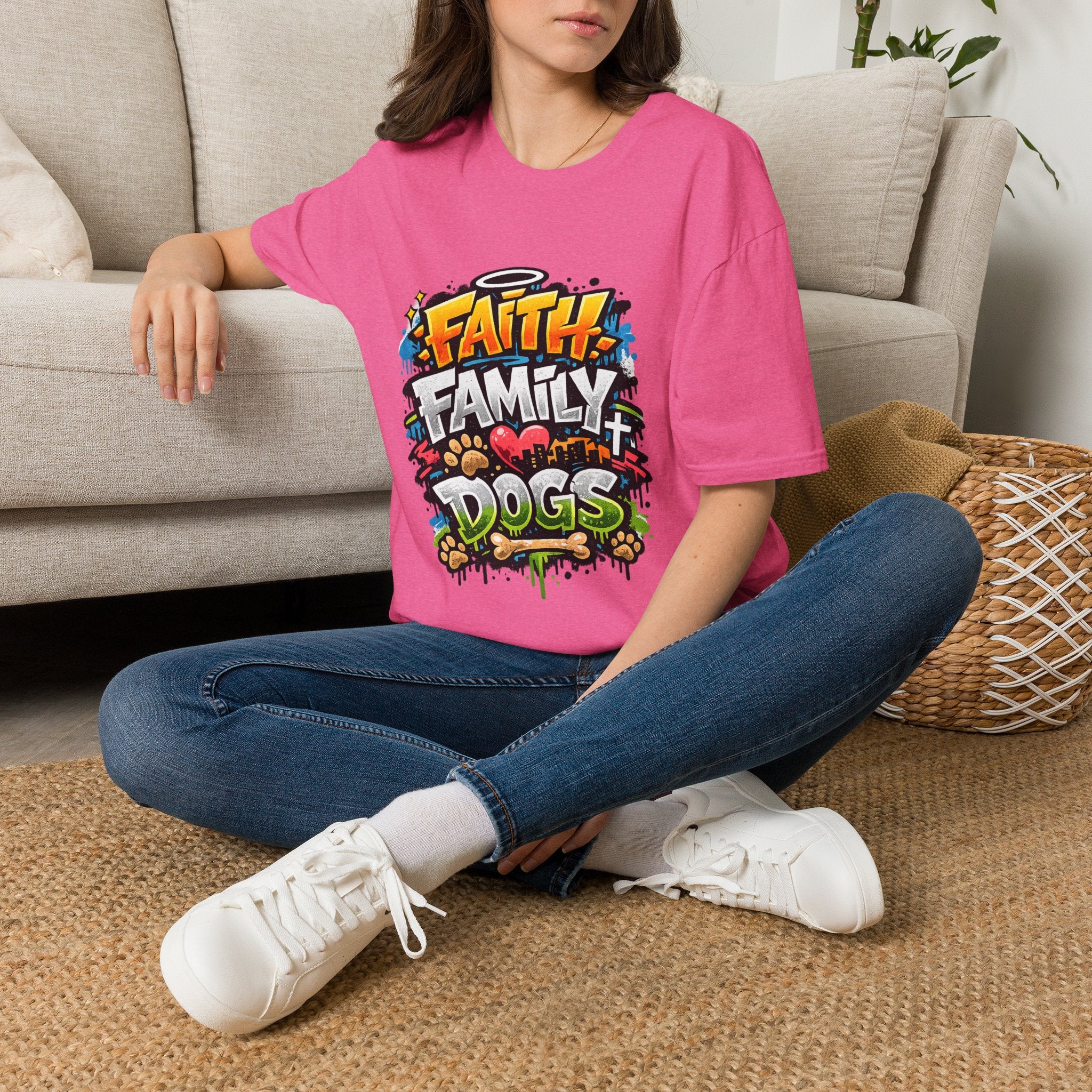 Faith Family Dogs Tee