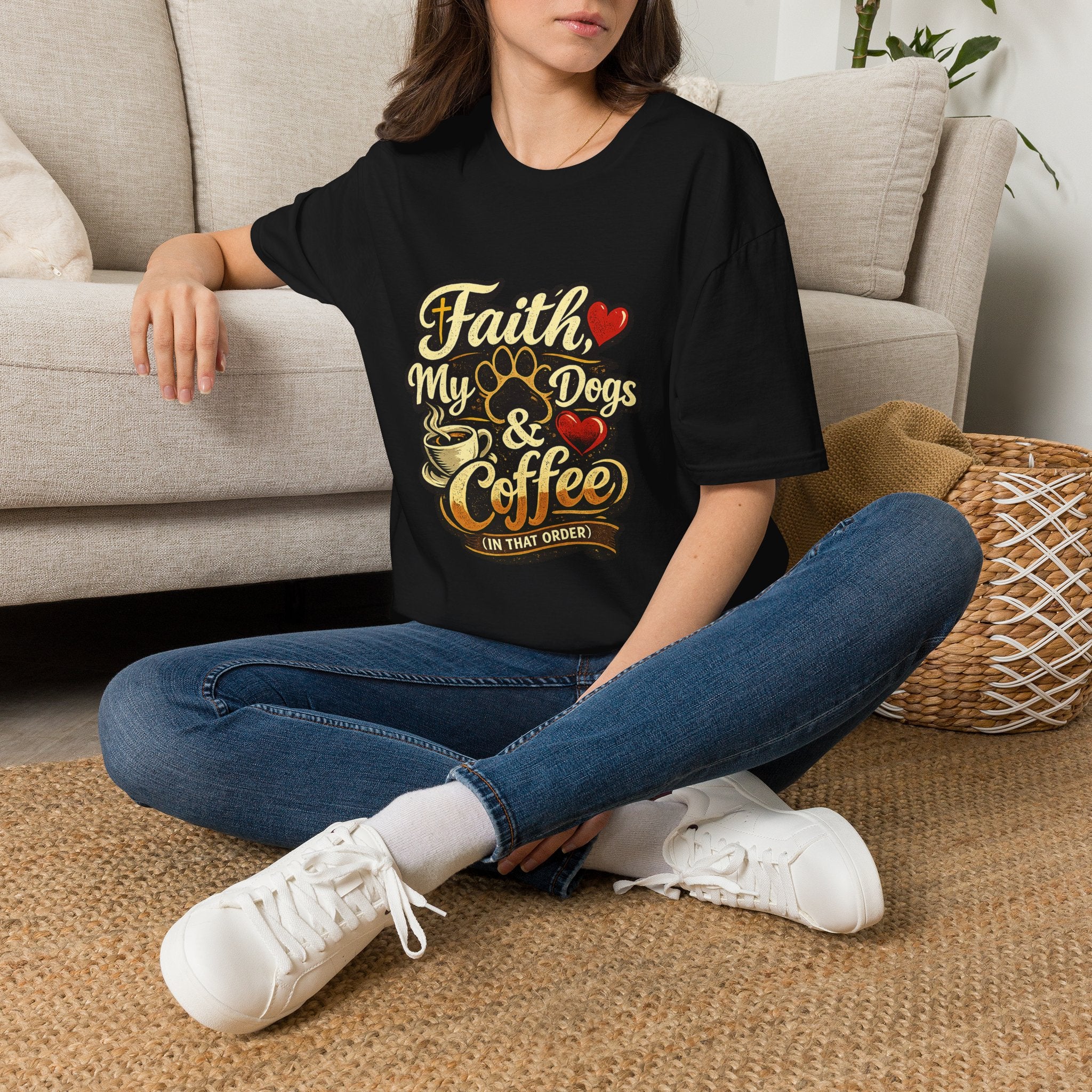 Faith Dogs Coffee Tee