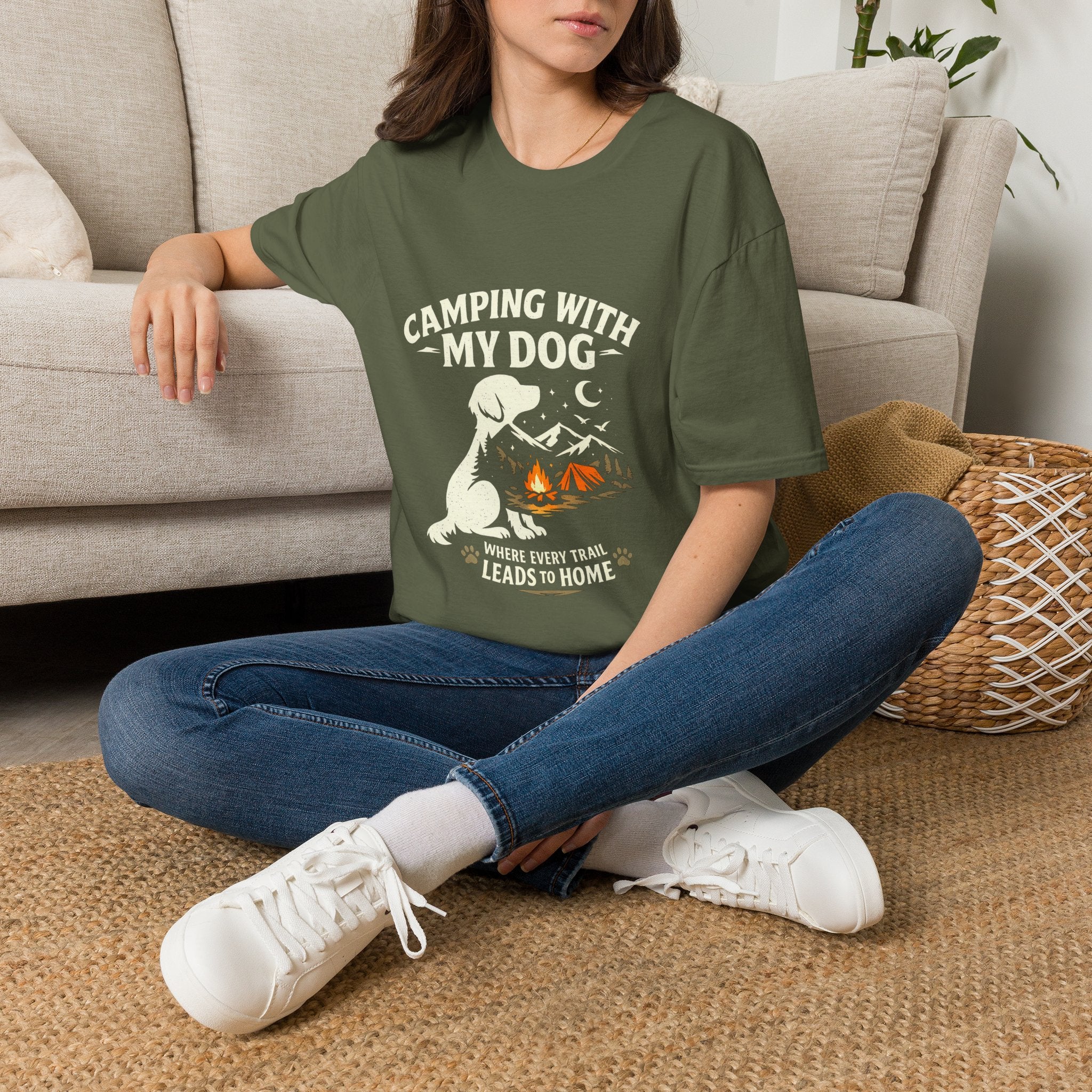 Camping With My Dog Tee