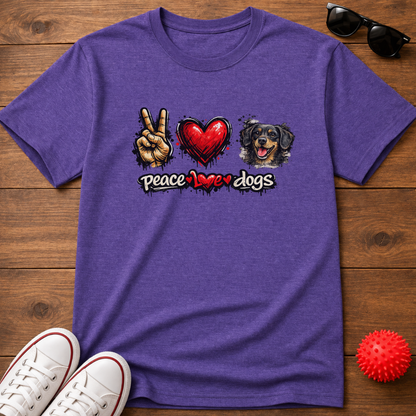 Peace Love Doxie Tee