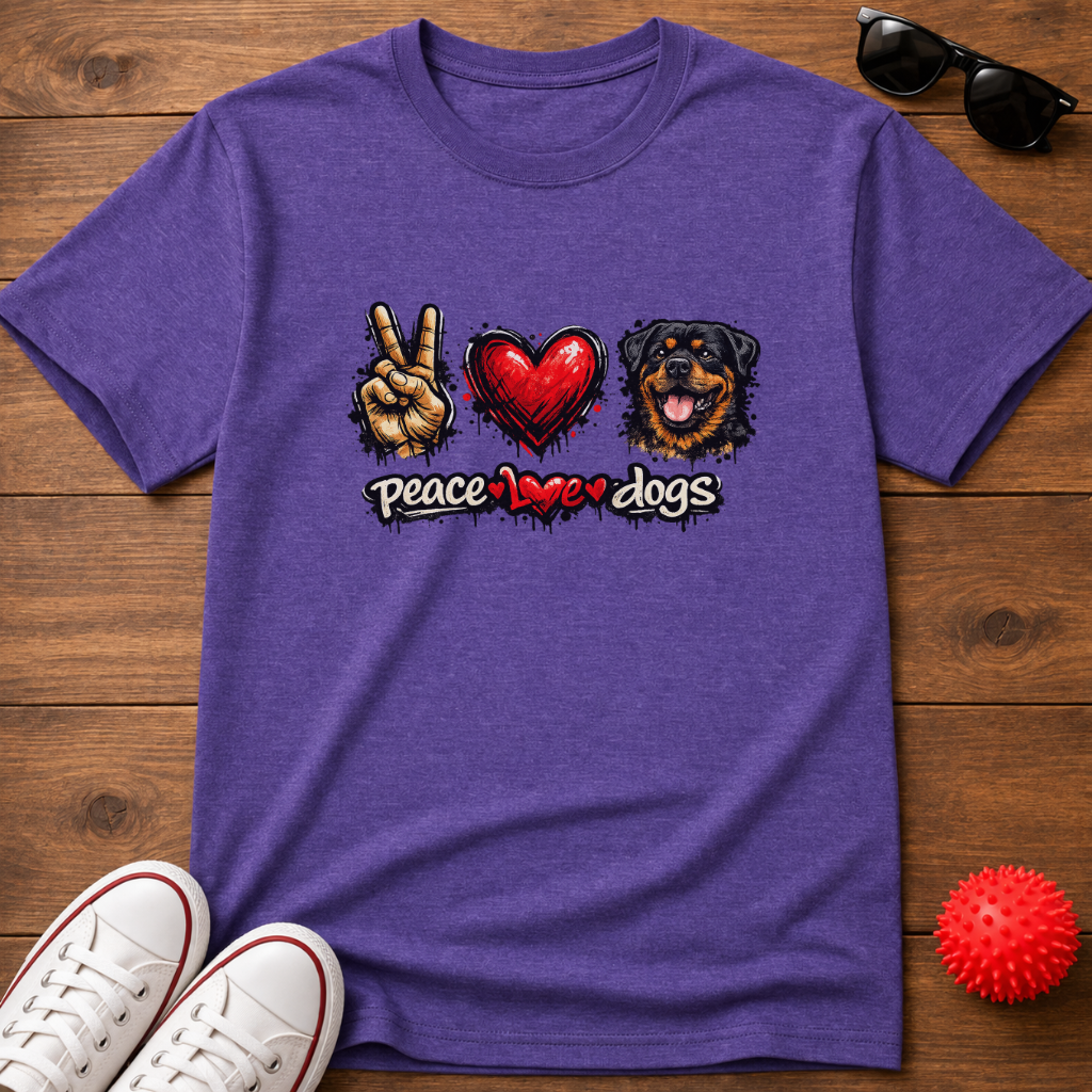 Peace Love Rottie Tee