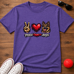 Peace Love GSD Tee