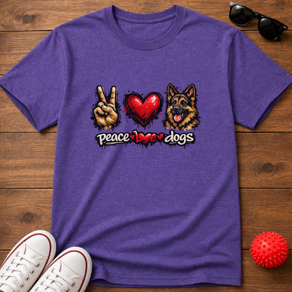 Peace Love GSD Tee