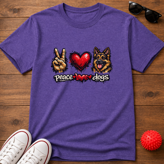 Peace Love GSD Tee