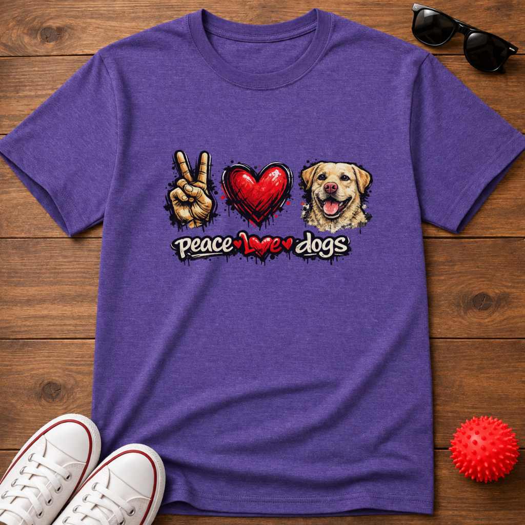 Peace Love Retriever Tee