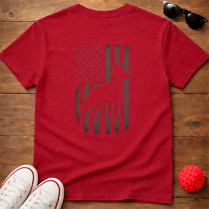 German Shepherd Flag Tee