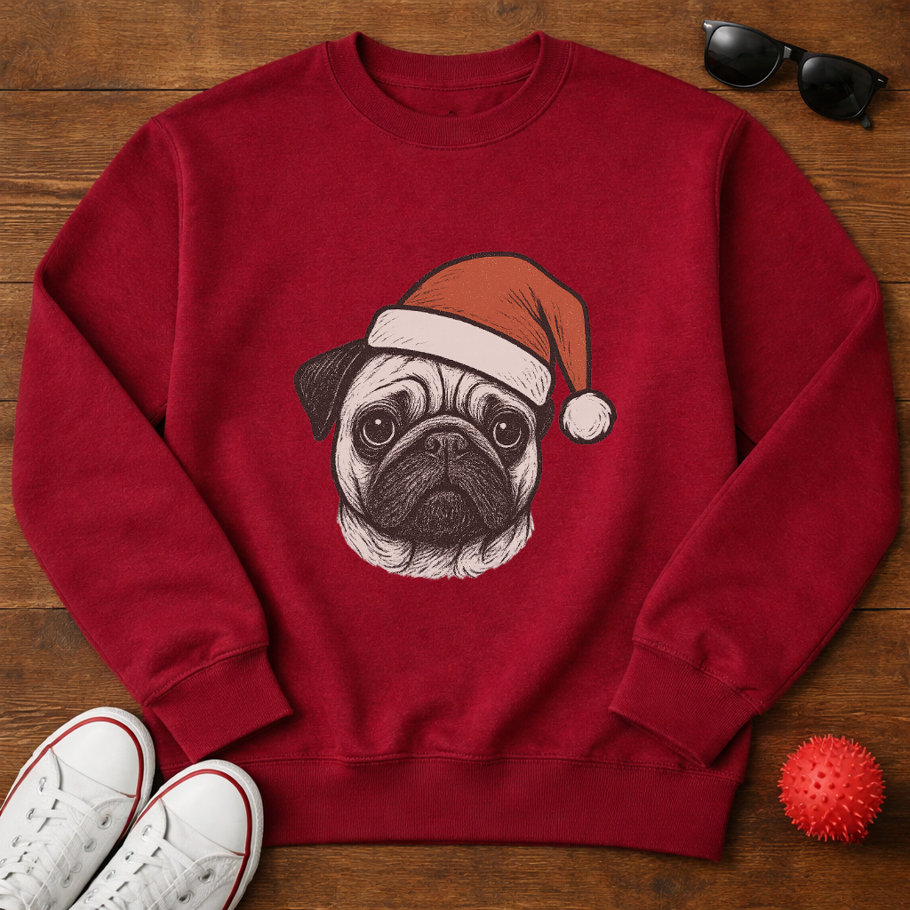 Pug Santa Sweatshirt