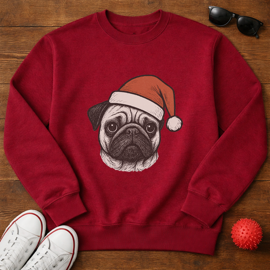 Pug Santa Sweatshirt