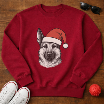 German Shepherd Santa Sweatshirt