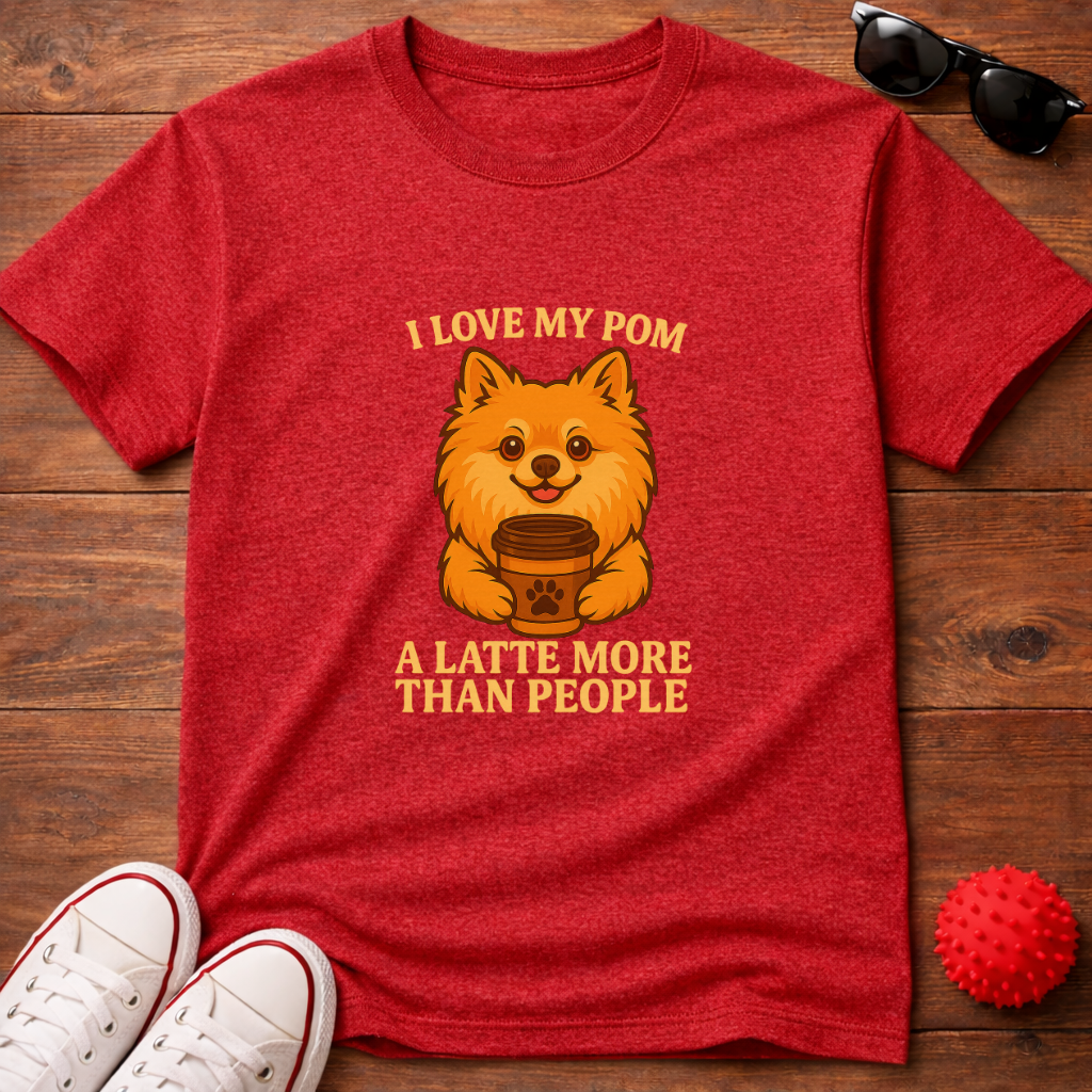 Pomeranian Latte Tee