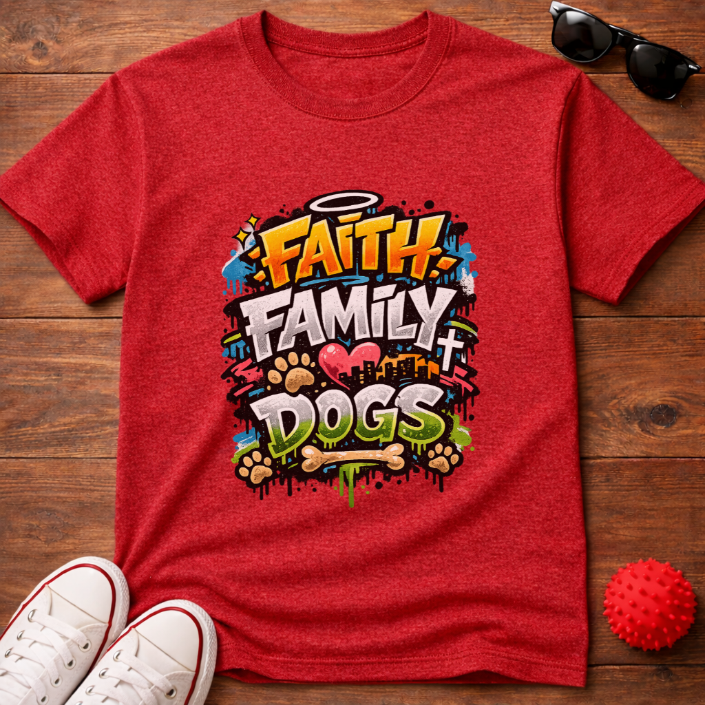 Faith Family Dogs Tee