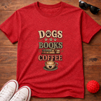 Dogs Books Coffee Tee