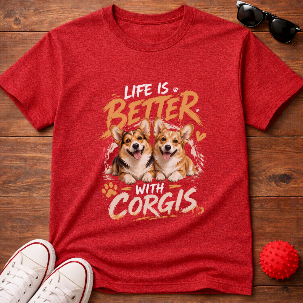 Better With Corgis Tee