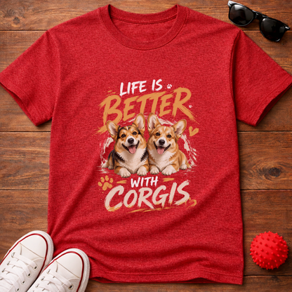 Better With Corgis Tee