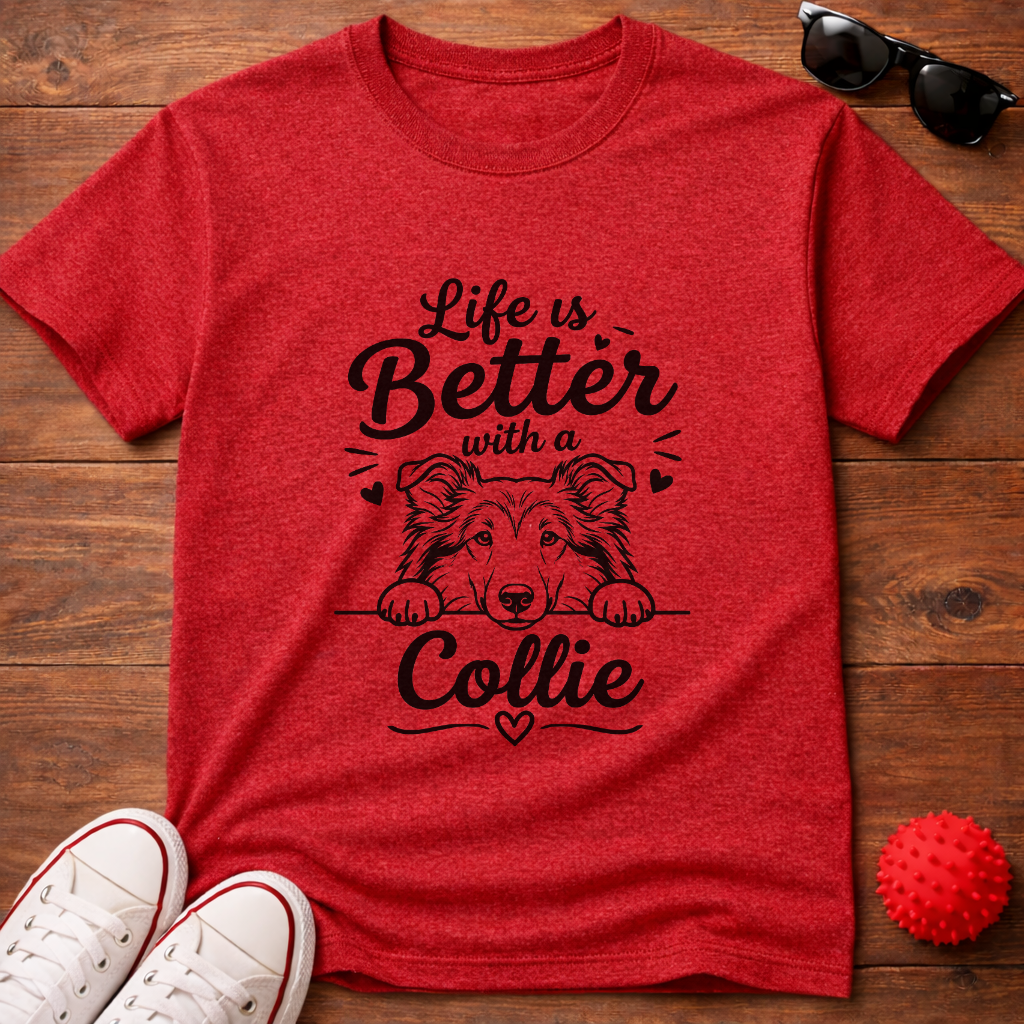 Life's Better Collie Tee