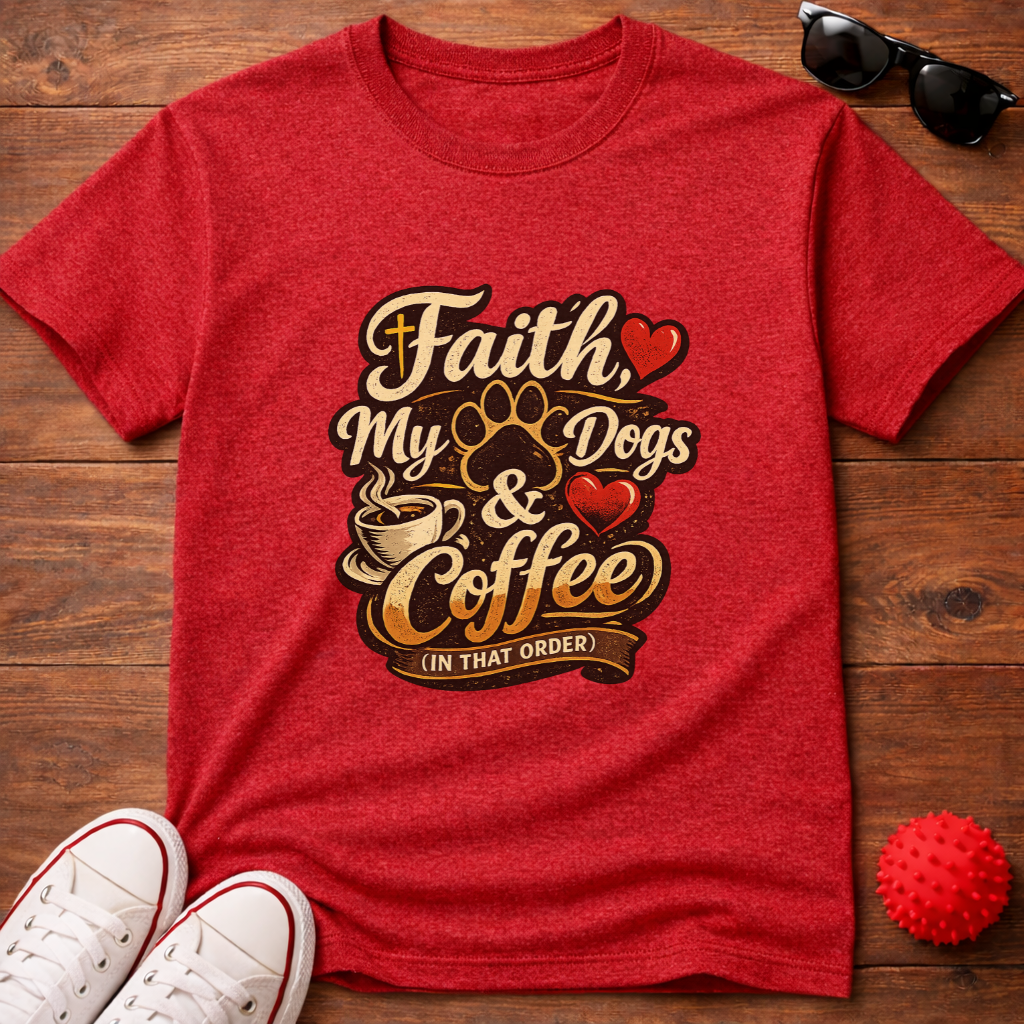Faith Dogs Coffee Tee