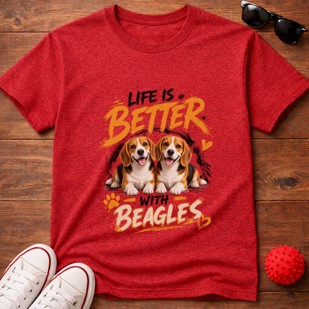 Better With Beagles Tee