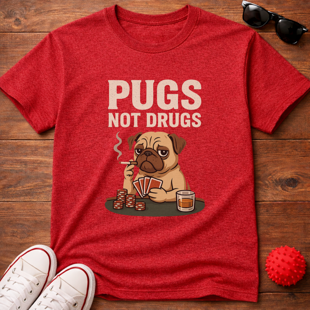 Pugs Not Drugs Tee