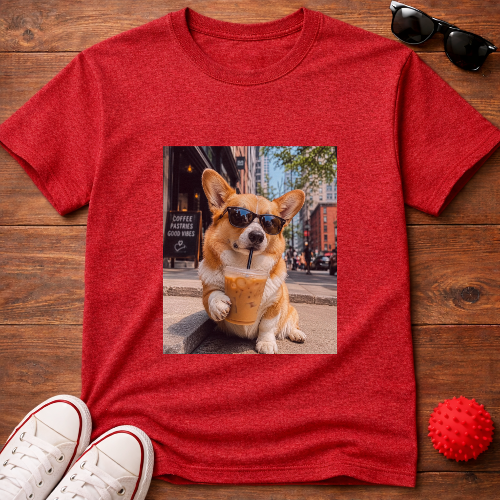 Corgi Coffee Tee