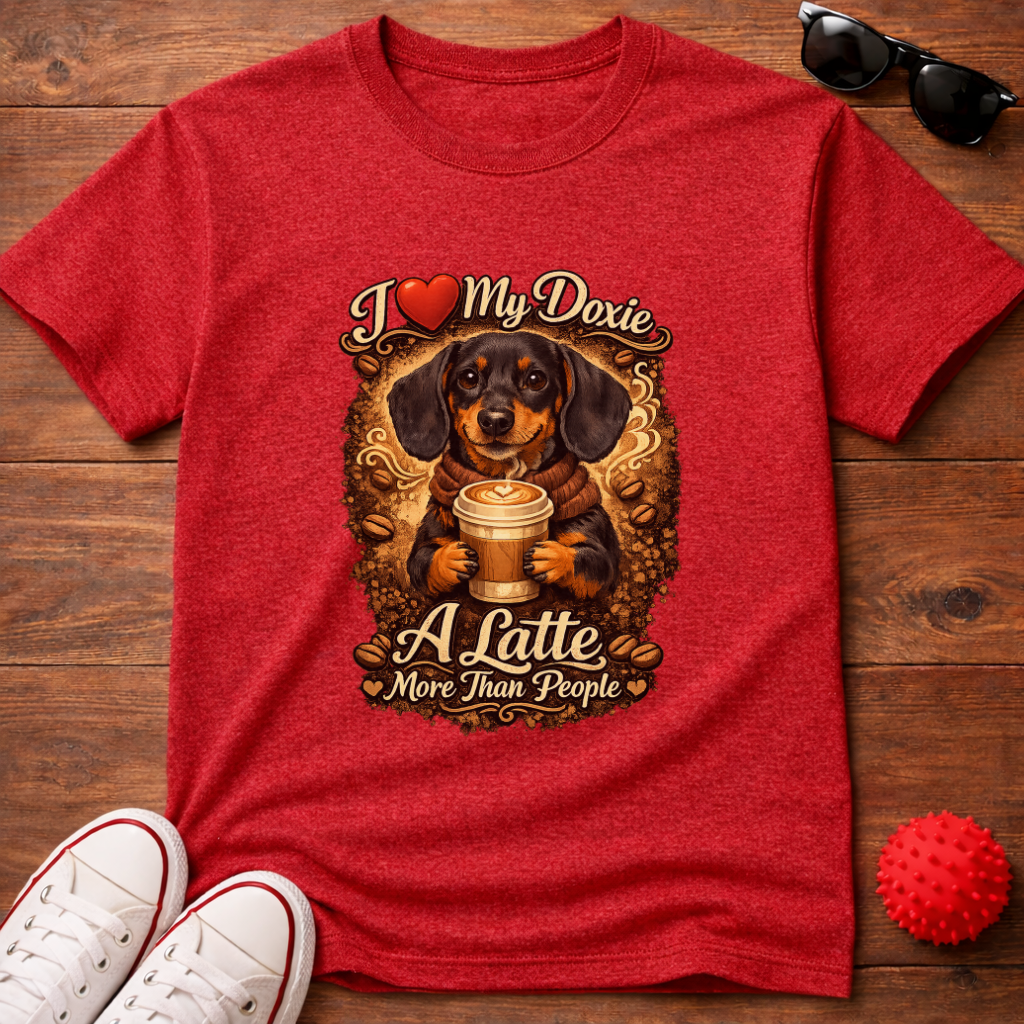 Dachshund Latte Tee