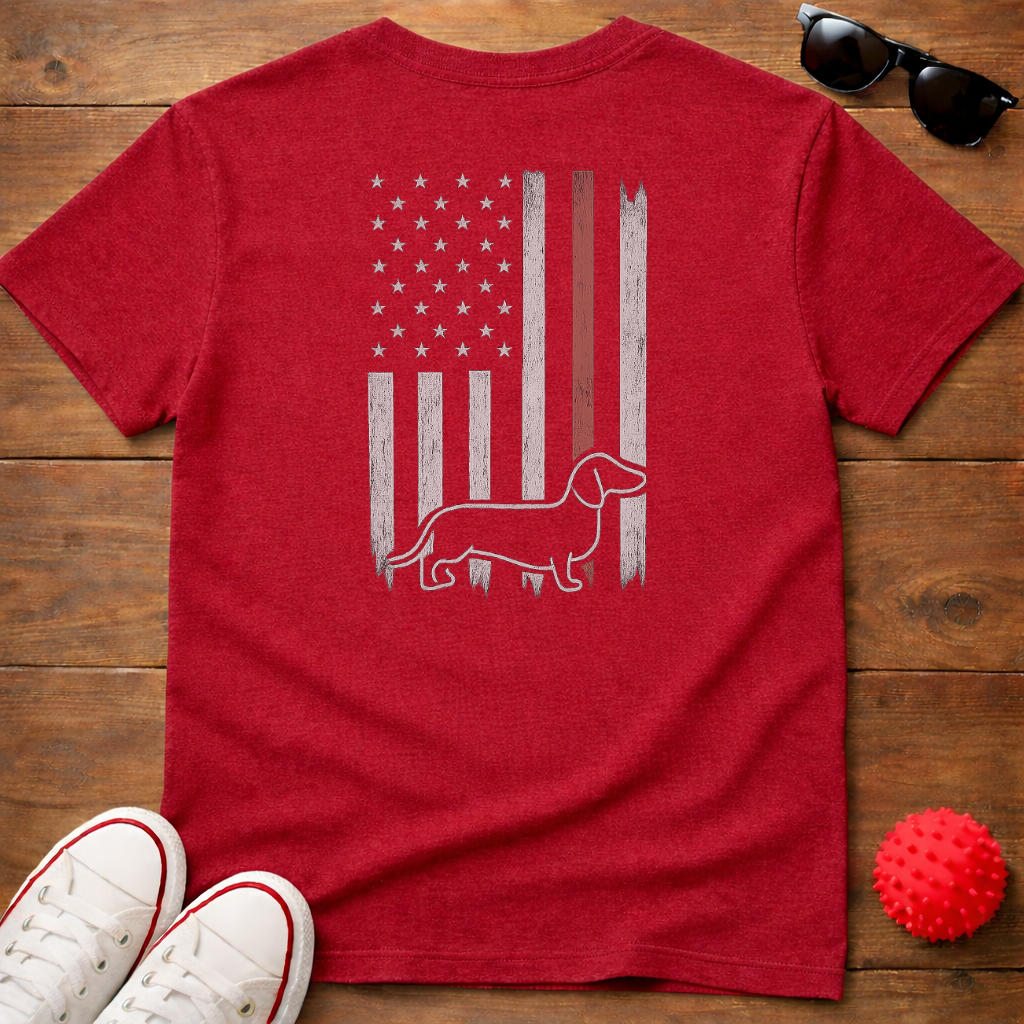 Doxie Flag Tee
