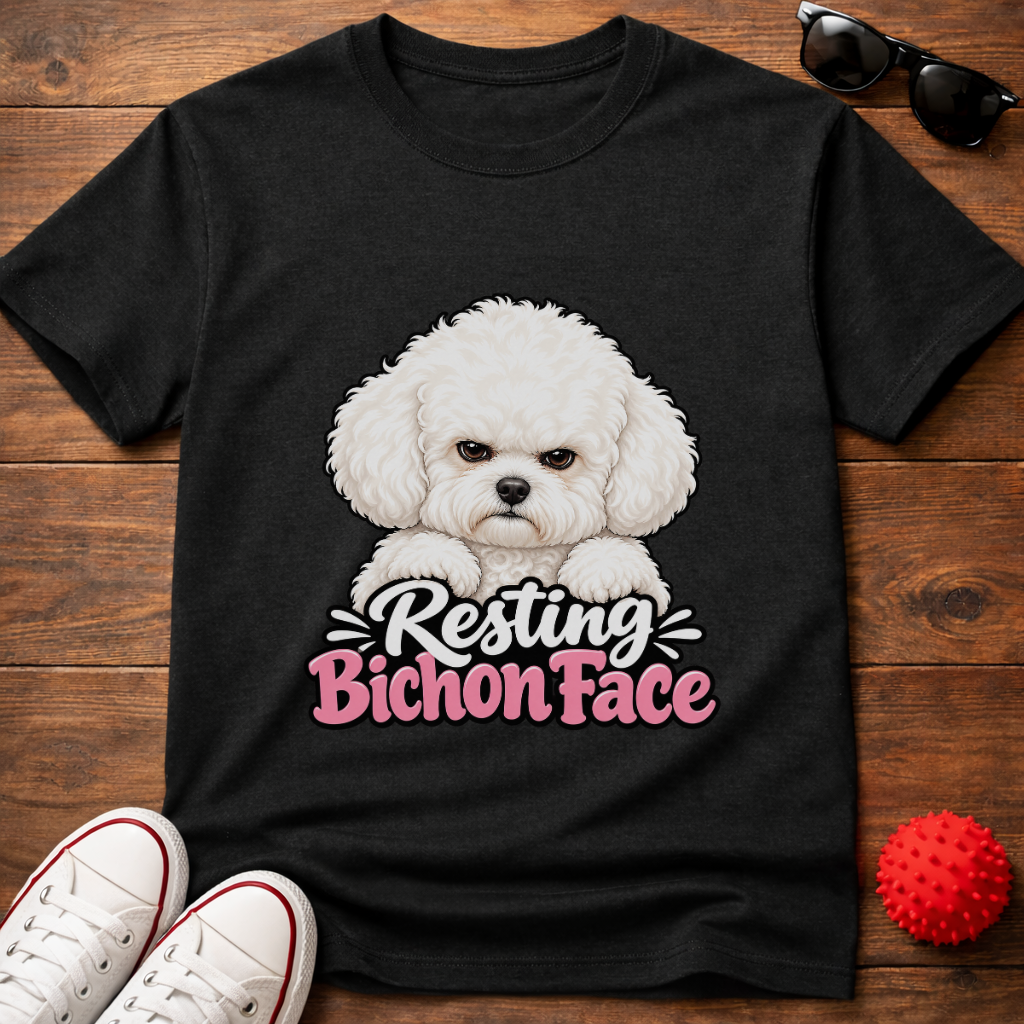 Resting Bichon Face Tee