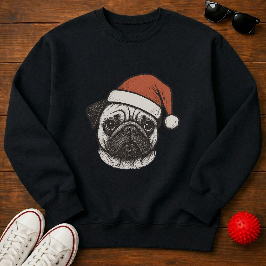 Pug Santa Sweatshirt