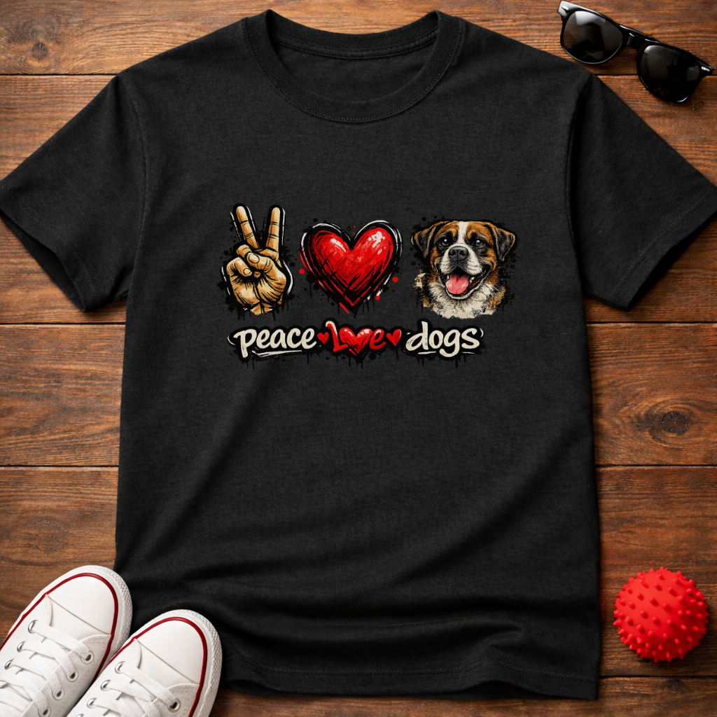 Peace Love Boxer Tee