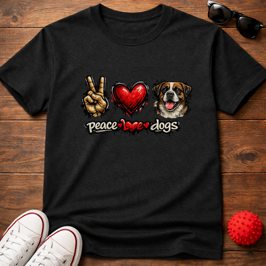 Peace Love Boxer Tee