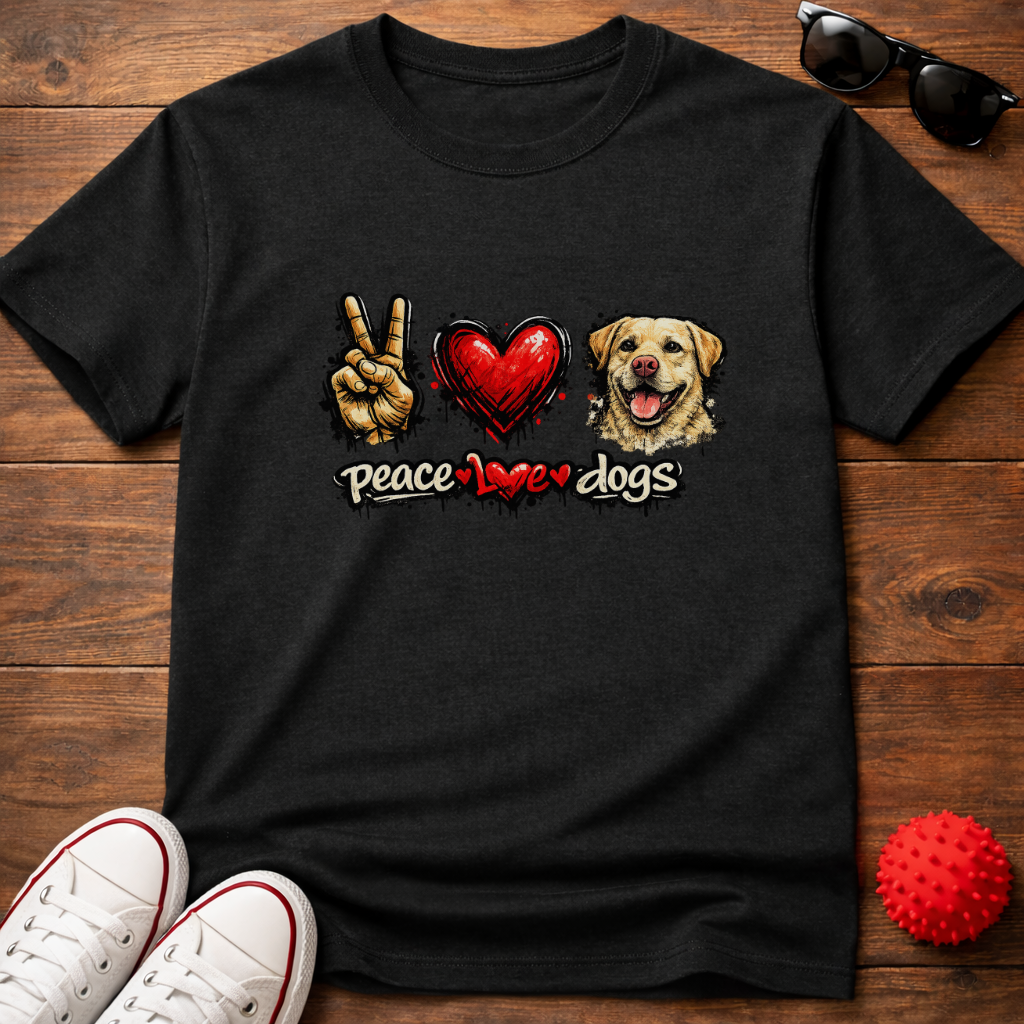 Peace Love Retriever Tee
