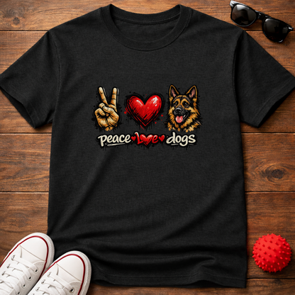 Peace Love GSD Tee