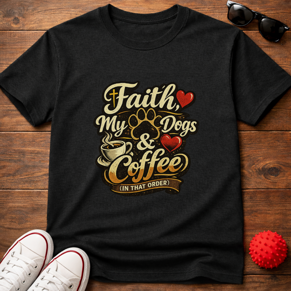 Faith Dogs Coffee Tee