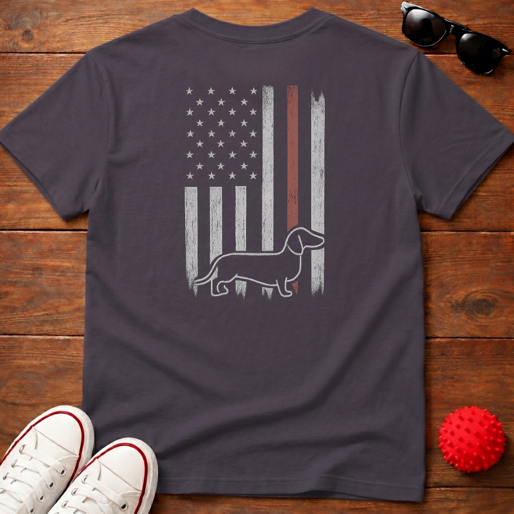 Doxie Flag Tee