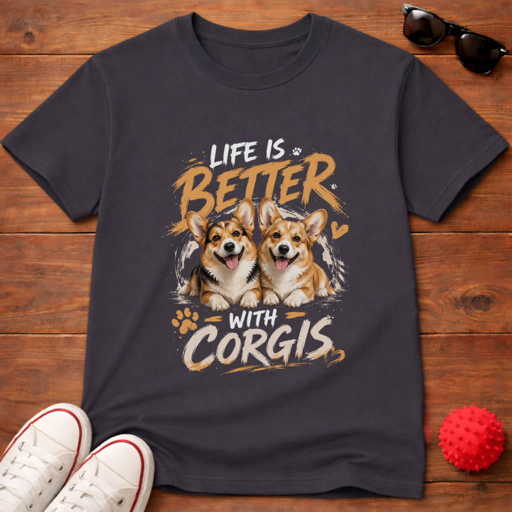 Better With Corgis Tee