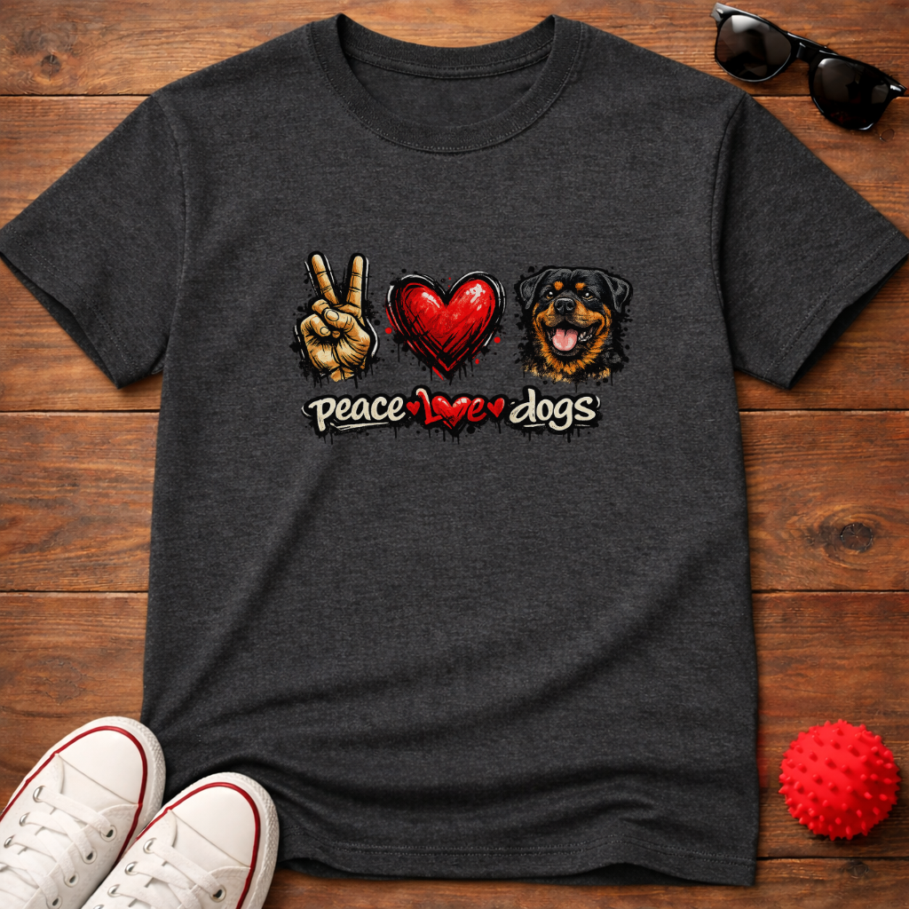 Peace Love Rottie Tee