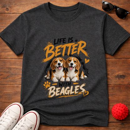 Better With Beagles Tee