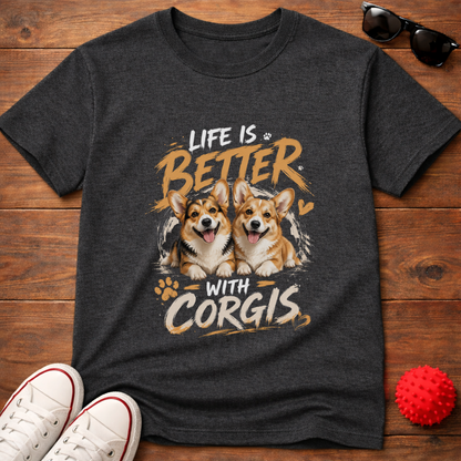 Better With Corgis Tee