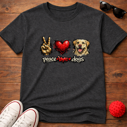 Peace Love Retriever Tee