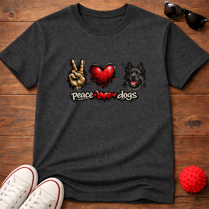 Peace Love GSD Tee