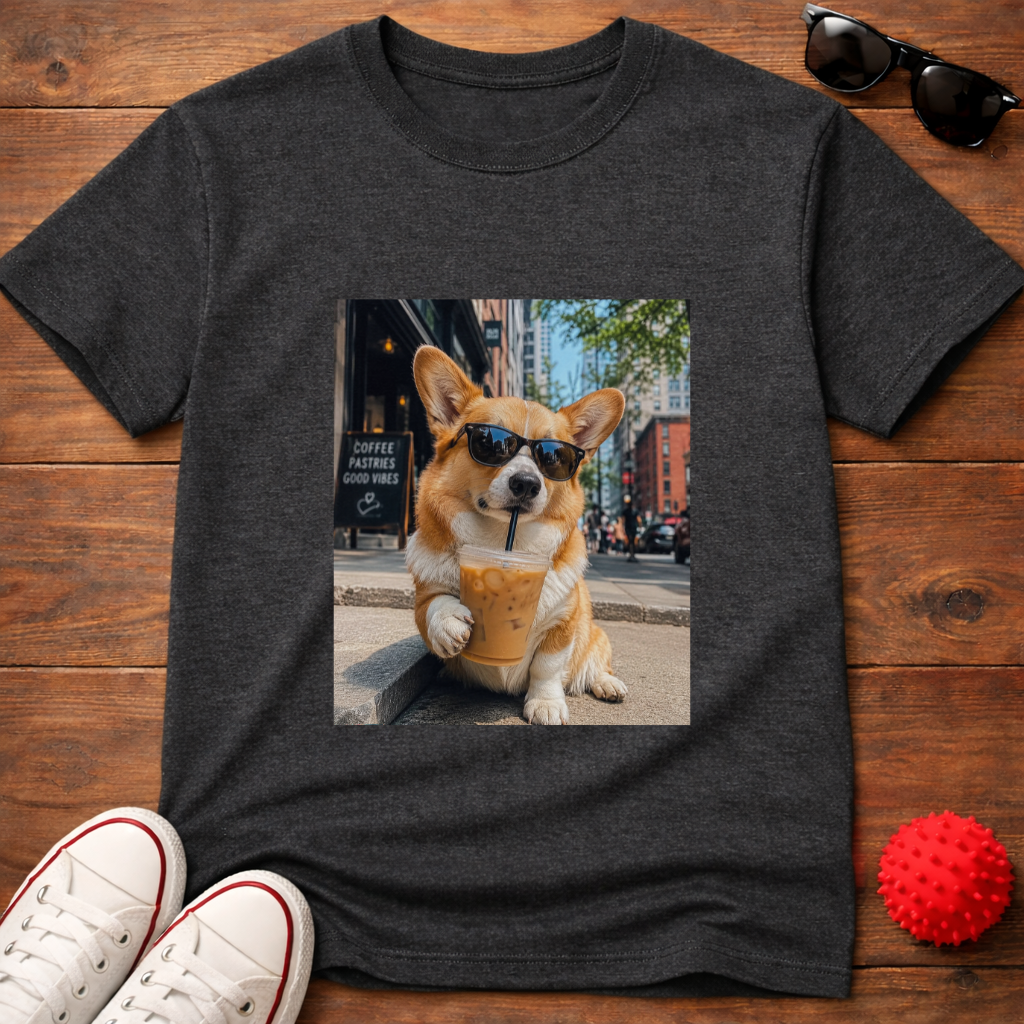 Corgi Coffee Tee