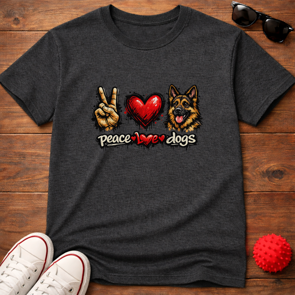 Peace Love GSD Tee