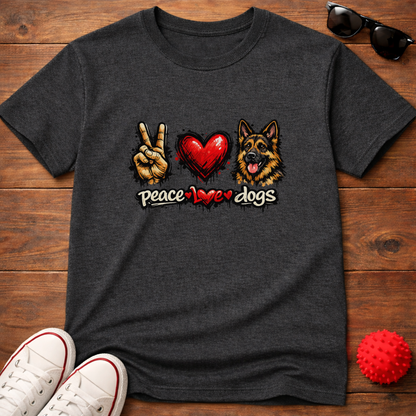 Peace Love GSD Tee
