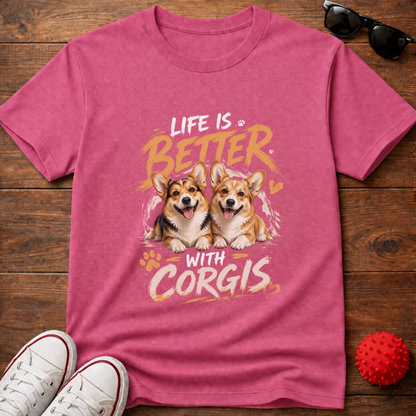 Better With Corgis Tee